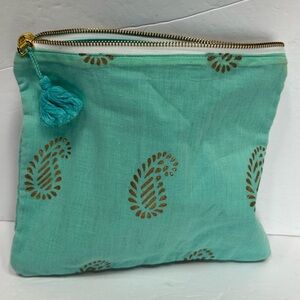 Turquoise Cosmetic Pouch
